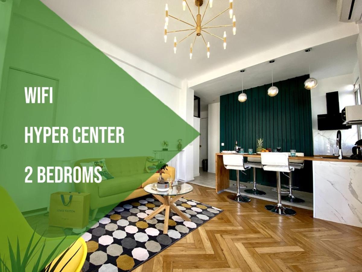 2 Bedroom - Hyper Center - Kitchen - Tramway - Balcony - Air Conditioner - Wifi Ницца Экстерьер фото